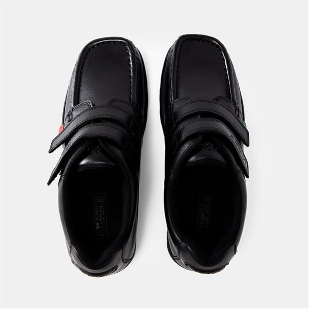 Black - Kickers - Unisex Kids Fragma Moc Toe Formal Shoes