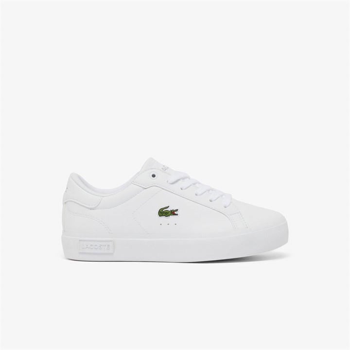 Lacoste  Kids White Kids' Low-Top Trainers in Size 5, Sports Direct