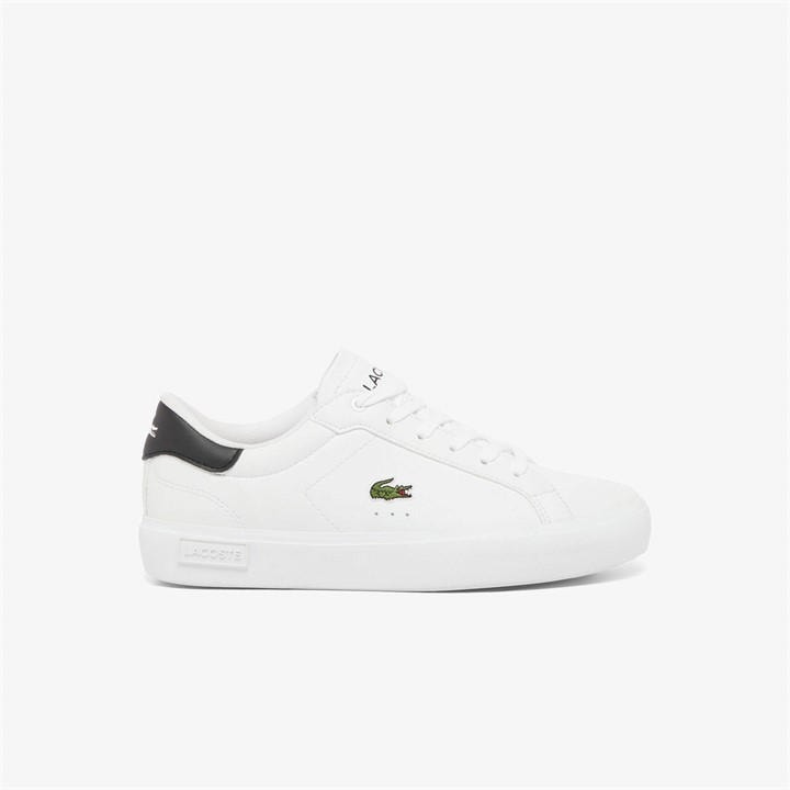 Lacoste  Kids White Kids' Low-Top Trainers in Size 5, Sports Direct
