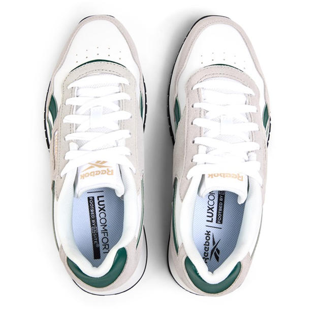 White/Green - Reebok - Kids' Glide Trainers