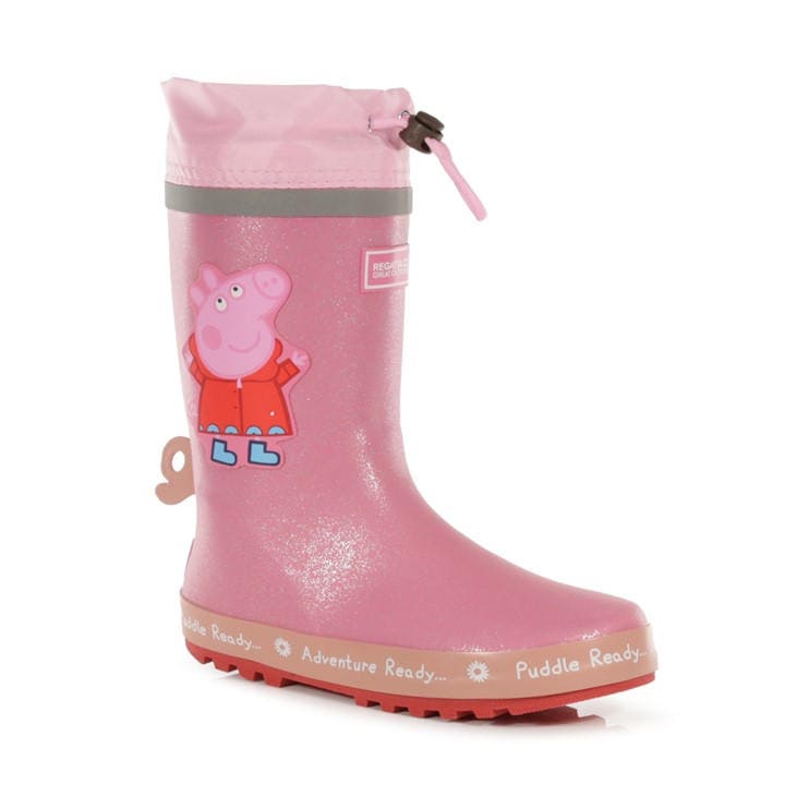 Regatta  Kids Pink Kids' Peppawelly Wellingtons in Size 3, Sports Direct