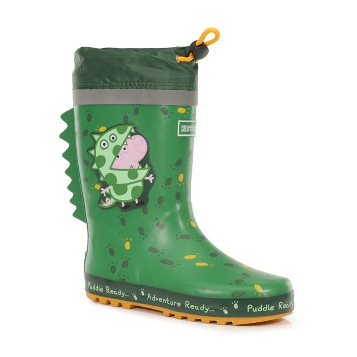 Regatta  Kids Green Kids' Peppawelly Wellingtons in Size 5.5, Sports Direct