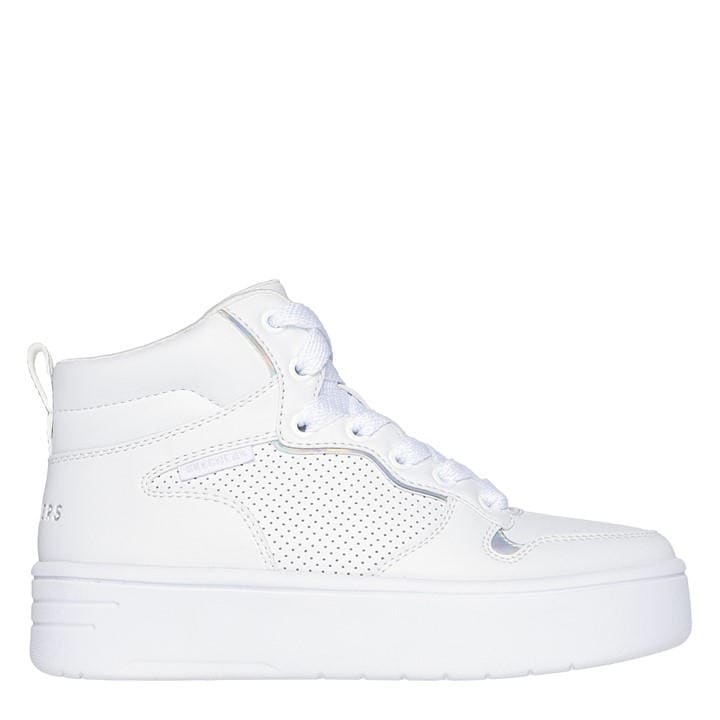 Skechers  Kids White Court High High-Top Trainers in Size 4, Sports Direct