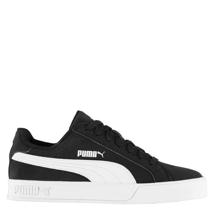 Puma Boys Black Smash Vulc  Trainers in Size 5, Sports Direct