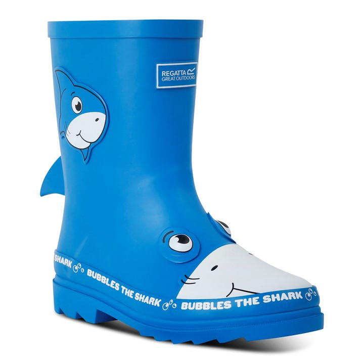 Regatta  Kids Blue ' Mudplayjnrii Wellies in Size 3, Sports Direct