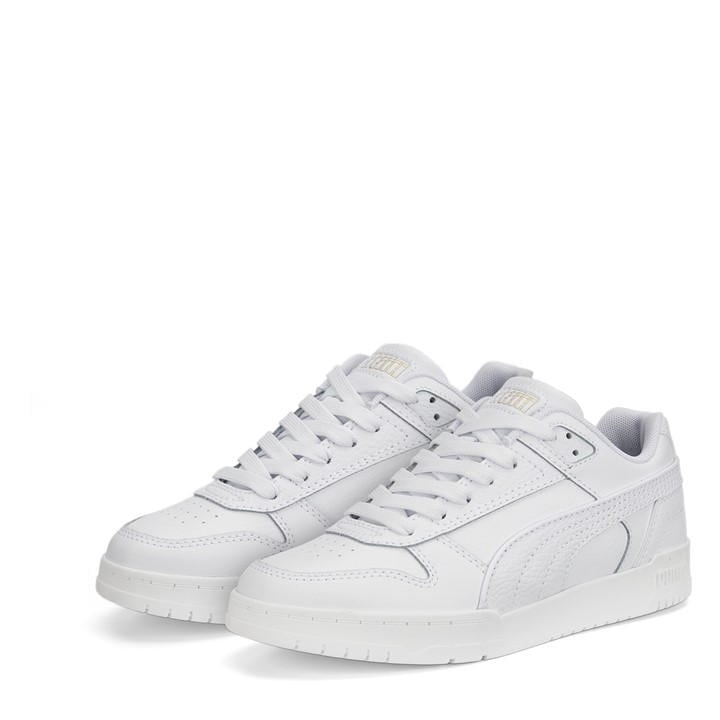 Puma Boys White Rbd Low Trainers  in Size 5, Sports Direct