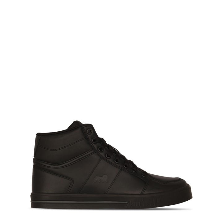 Lonsdale Boys Black Canons  Trainers in Size 4, Sports Direct