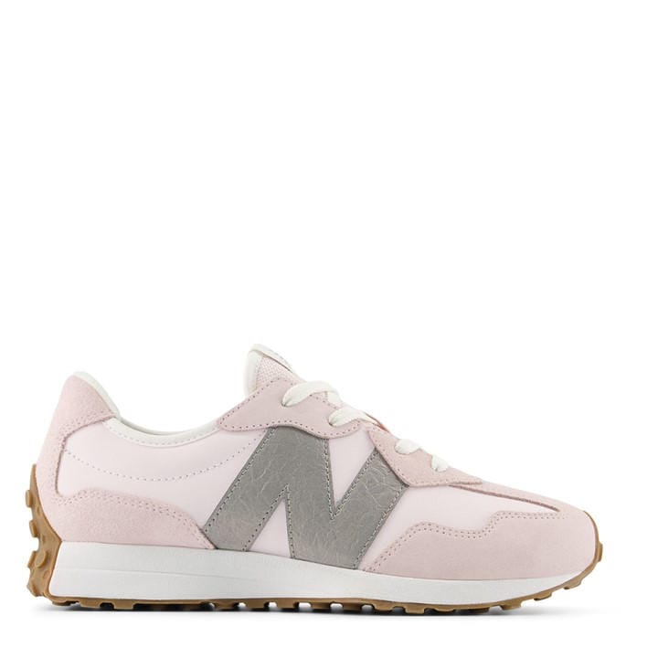 New Balance Boys Pink Nb 327  in Size 5, Sports Direct
