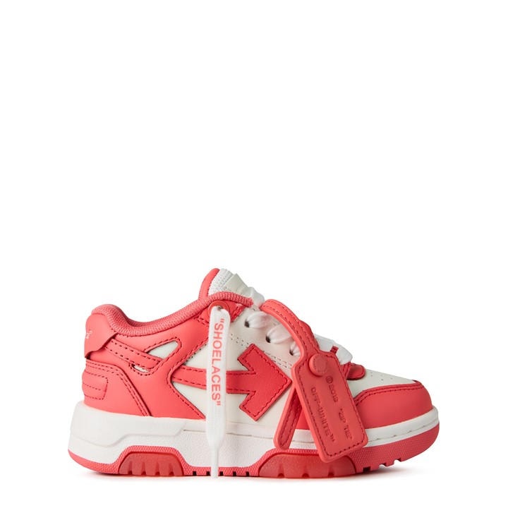 Off White Boys White Off Kids' Out Of Office Leather Low-Top Trainers in Size C12.5, Sports Direct