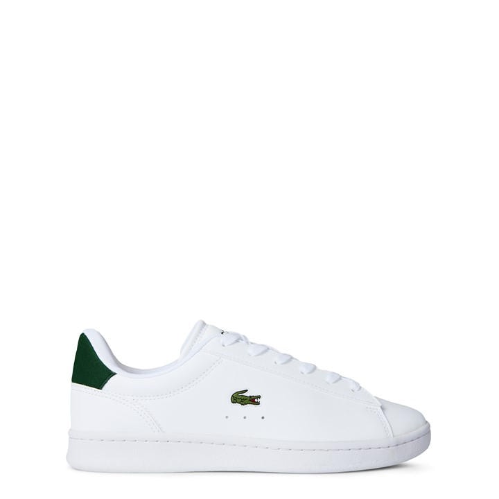 Lacoste Boys White ' Carnaby Low-Top Trainers in Size 4, Sports Direct