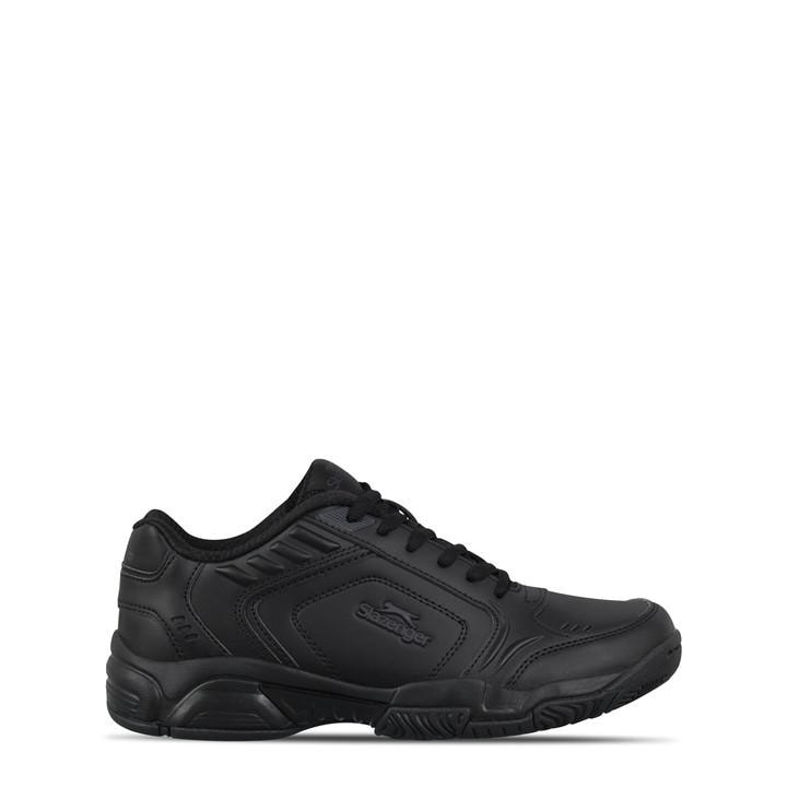Slazenger Boys Black Tennis Shoes  in Size 4, Sports Direct
