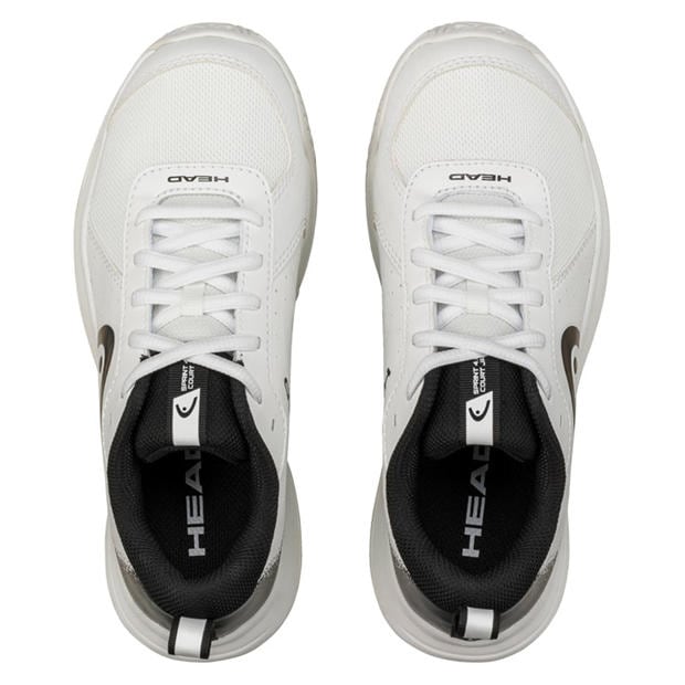 White Black - HEAD - Sprint Court 4.0 Junior Tennis / Padel Shoes