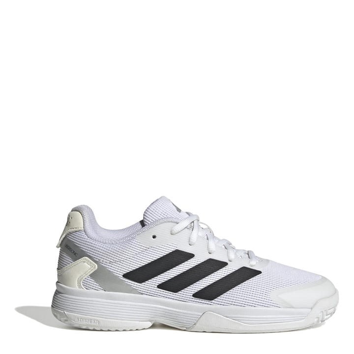 Adidas  Kids White Ubersonic Tennis Shoes Kids in Size 4, Sports Direct
