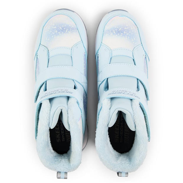 Light Blue - Skechers - Unisex Kids' Double Strap Lighted Mid Walking Shoes