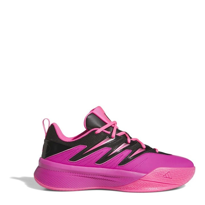 Adidas  Kids Pink ' Dame Basketball Trainers in Size 4.5, Sports Direct