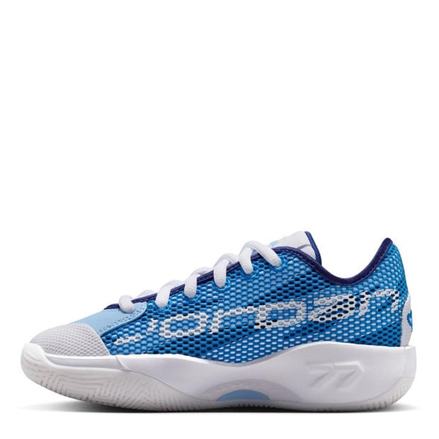 White/Blue - Air Jordan - Kids' Basketball Trainers