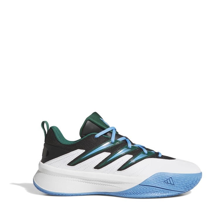 Adidas  Kids White Dame Crtd Basketball Trainers in Size 3.5, Sports Direct