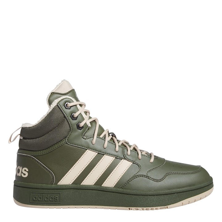 Hoops  Boys   3.0 Mid Wtr Basketball Trainers, Football by adidas in Size 4, Sports Direct