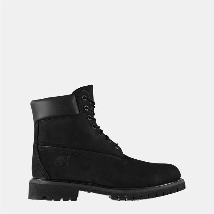 Timberland Boys Black Classic 6 Inch Boots  in Size 3, Sports Direct