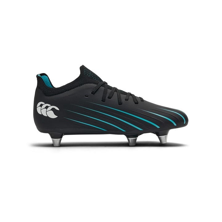 Canterbury Boys Black Kids' Speed Rugby Boot in Size 5.5, Sports Direct