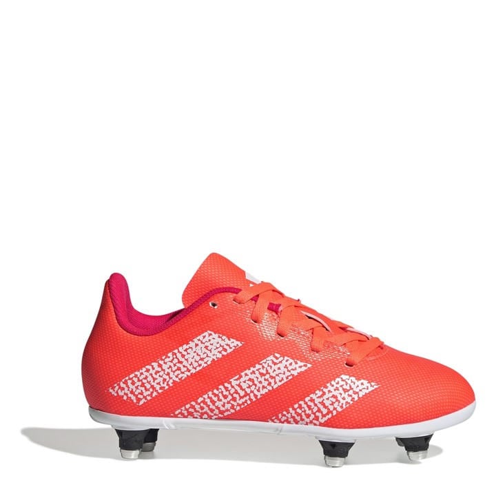 Adidas Boys Orange Soft Ground Rugby Boots in Size 5, Sports Direct