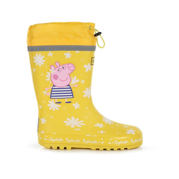 Regatta Girls Yellow Kids Peppa Pig Splash Wellies in Size C12, Sports Direct