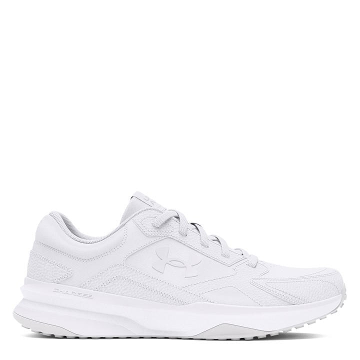 Under Armour Men's White Edge Leather Low-Top Trainers in Size 7, Sports Direct
