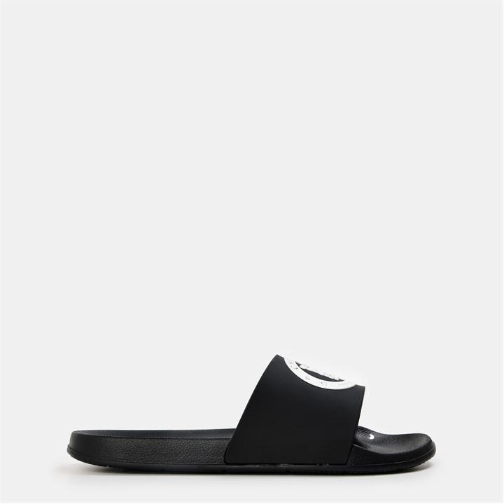 Team  Black  Pool Sliders in Size Size 10-11, Sports Direct
