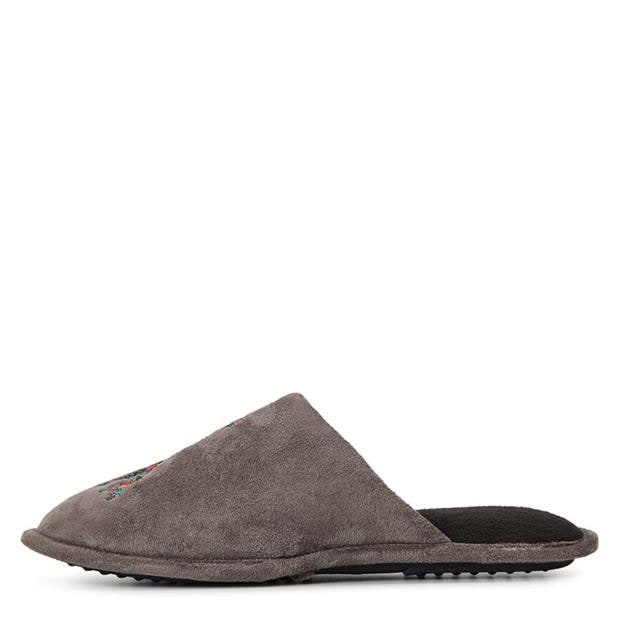 Grey - Ed Hardy - Men's Mule Slippers