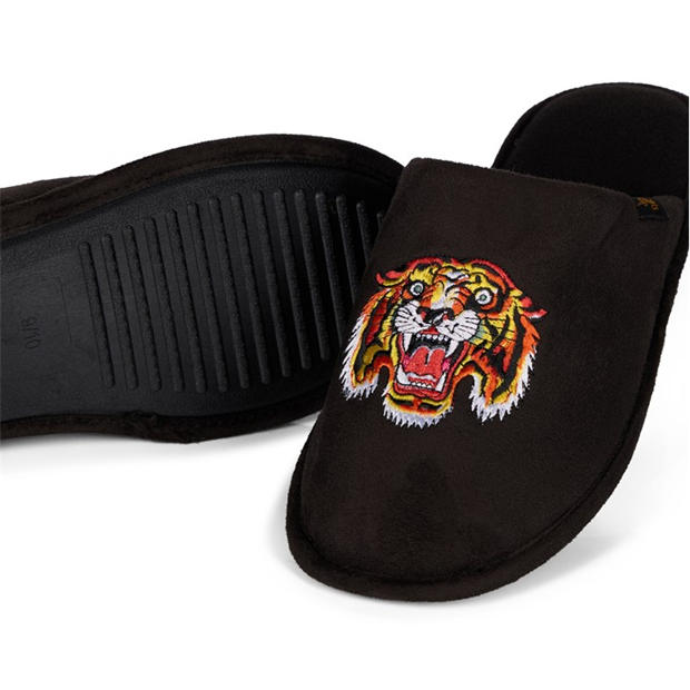 Black - Ed Hardy - Men's Mule Slippers