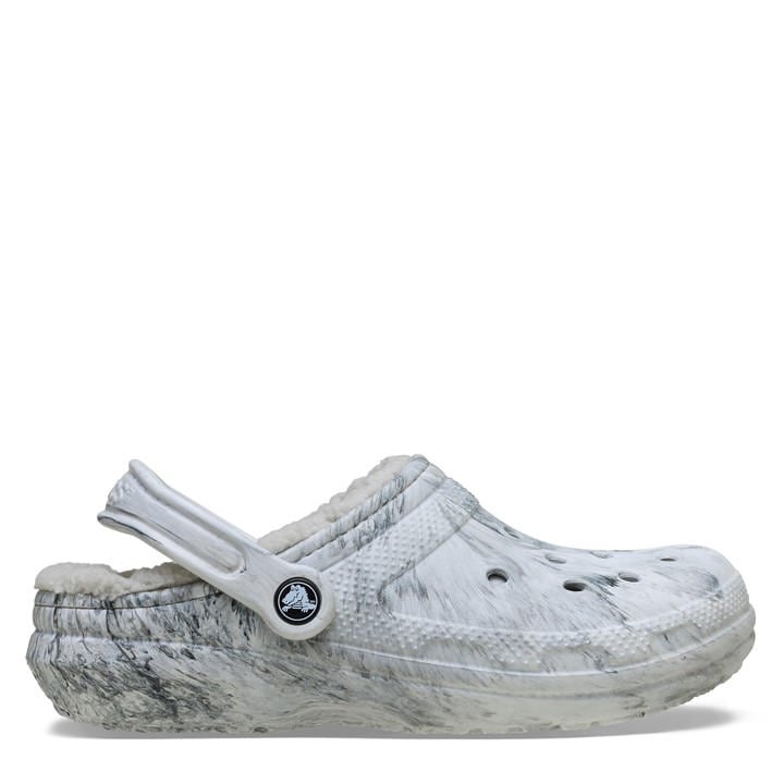 Crocs Men's Grey Classic Lined Mule Slippers in Size 11, Sports Direct