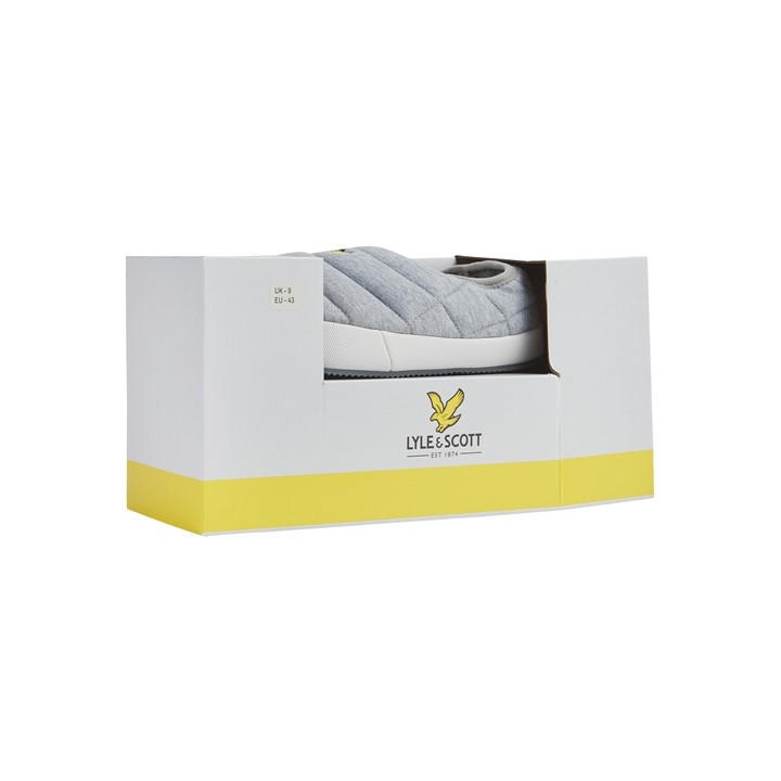 Lyle And Scott Men's Grey Moccasin Slippers in Size 12, Sports Direct