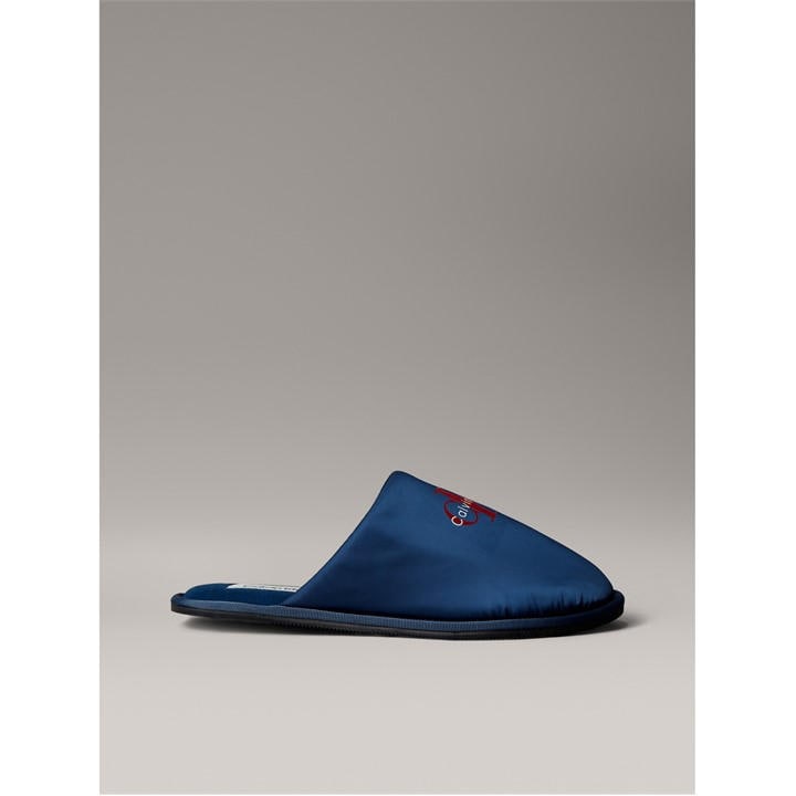 Calvin Klein Men's Blue Ck Mono Mule Slippers in Size 11, Sports Direct
