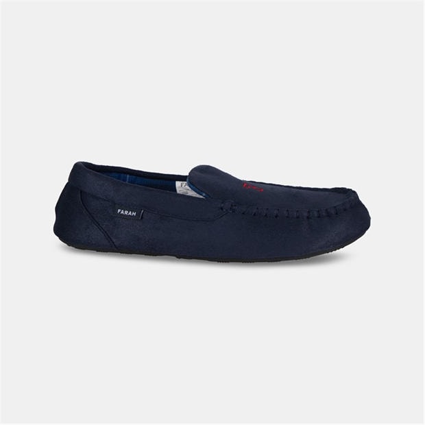 Navy - Farah - Nicken Slippers Sn99