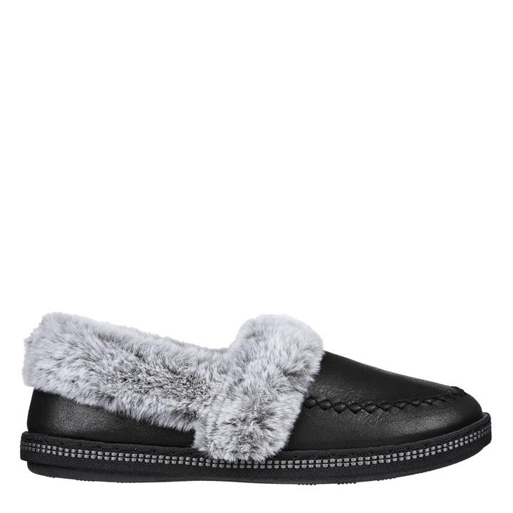 Skechers Women's Black Cozy Campf Full Fit Slippers in Size 2, Sports Direct