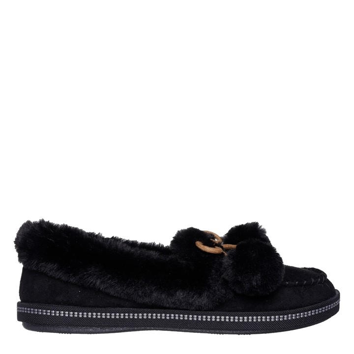 Skechers Women's Black Cozy Campf Slippers in Size 4.5, Sports Direct
