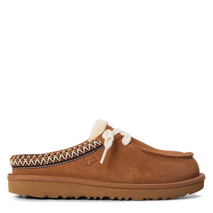 Ugg  Kids Brown ' Tasman Mule Slippers in Size 2, Sports Direct