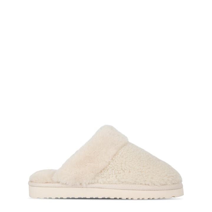 Jack Wills Women's Cream Mule Slippers in Size 7, Sports Direct