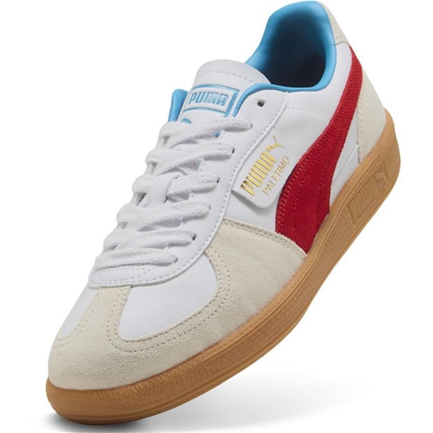 White/Red - Puma - PUMA Palermo Mens Trainers