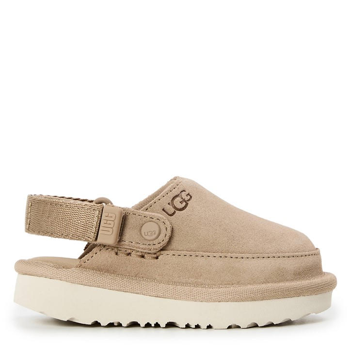 Ugg Girls Beige Kids' Mule Slippers in Size C9, Sports Direct