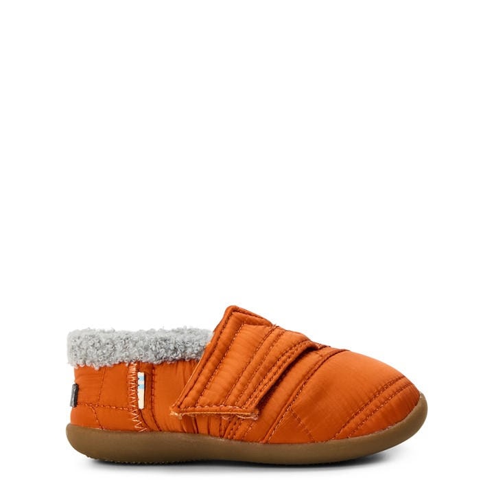 Toms  Kids Brown Quilted House Slip  in Size C7, Sports Direct