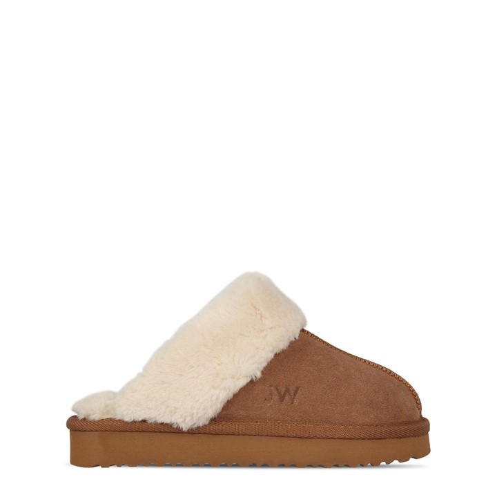 Jack Wills Girls Cream Mule Slipper  in Size 1, Sports Direct