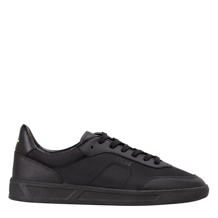 Boss Men's Black Brandon Mesh Low Top Trainers, Mesh Construction in Size 10, Sports Direct