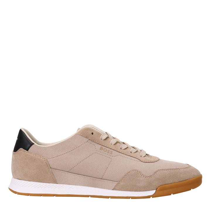 Boss Men's Beige Titanium Sl Trainers in Size 10, Sports Direct