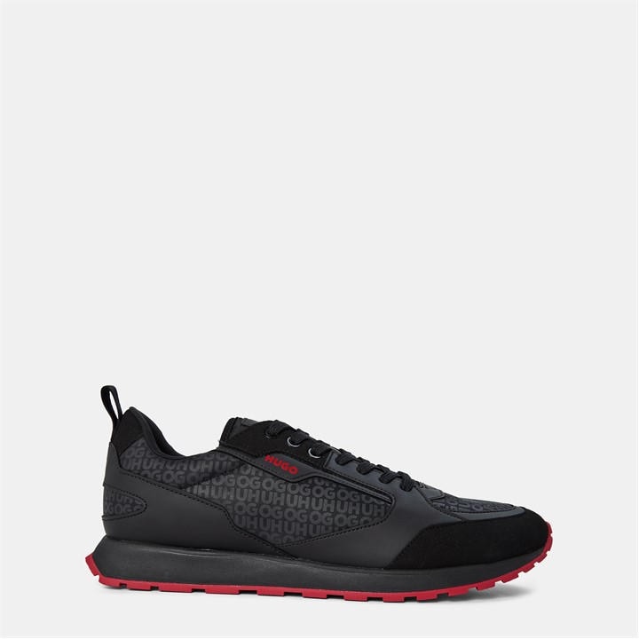 Hugo Men's Black Icelin Runners in Size 10, Sports Direct