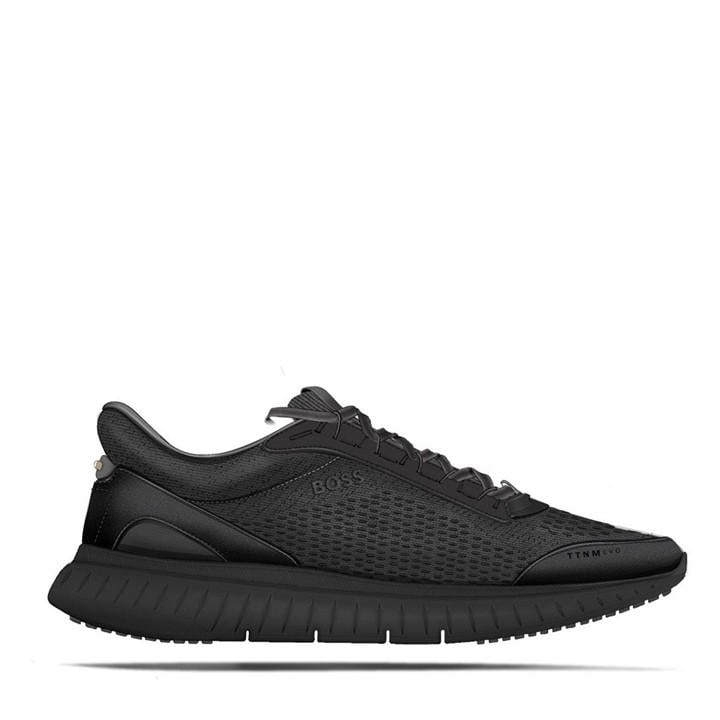 Boss Men's Black Ttnm Light Trainers in Size 7, Sports Direct