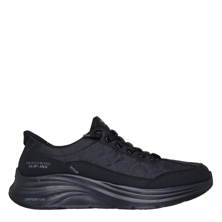 Skechers Men's Black Cozy Fit Slip In Trainers in Size 9, Sports Direct