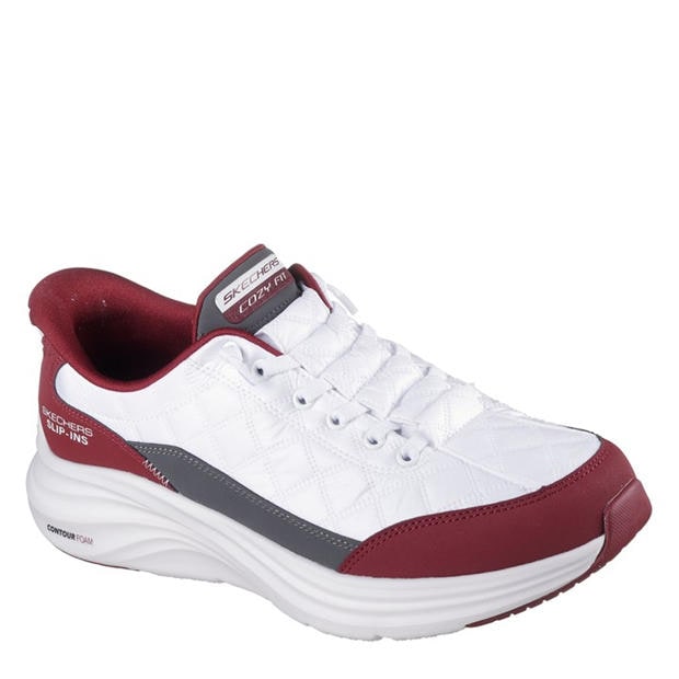 Red - Skechers - Cozy Fit Slip In Trainers Mens