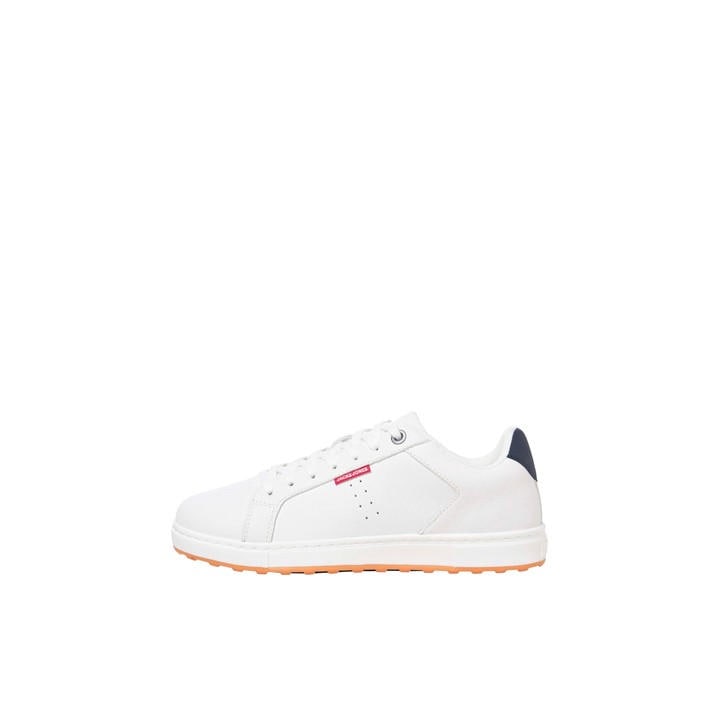 Jack And Jones Men's White Pu Sneaker Polyurethane Court Trainers in Size 6.5, Sports Direct