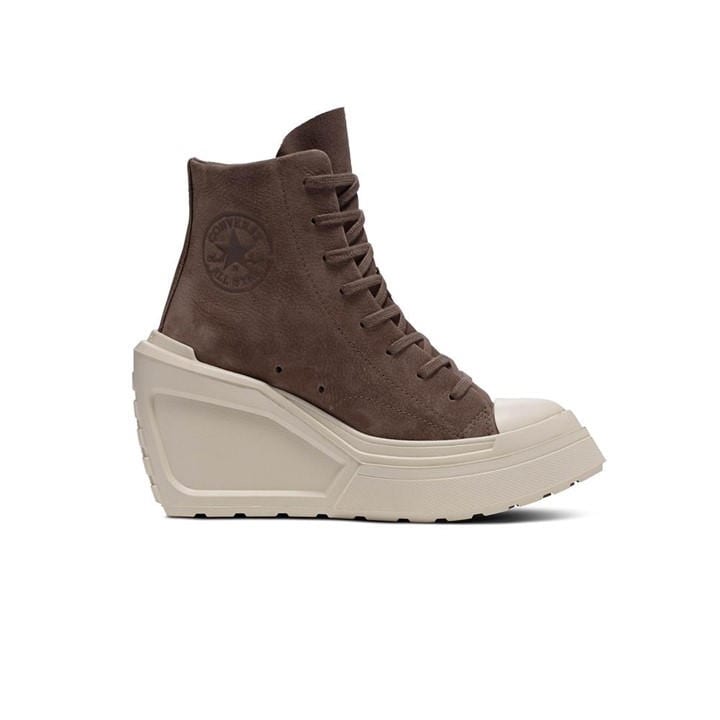 Converse Women's Brown Chuck 70 De Luxe Wedge Co Trainers in Size 7, Sports Direct
